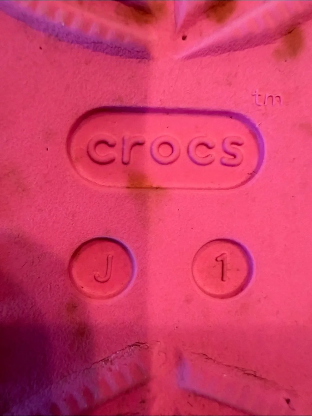 CROCS Kids Pink Double-Strap Slide Sandals